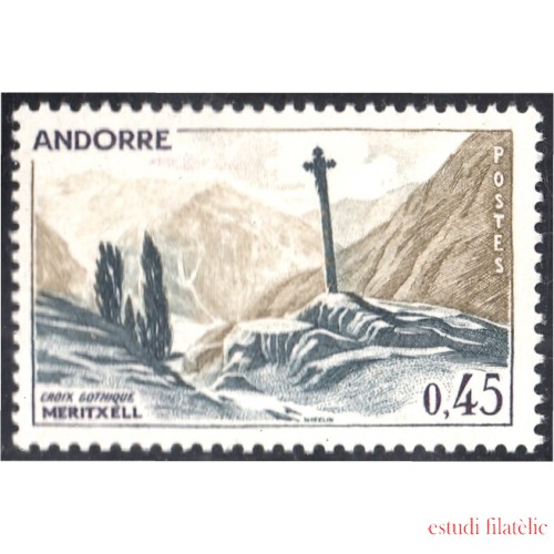 Andorra Francesa 204 1970 Cruz Gótica MNH