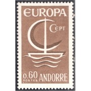 Andorra Francesa 178 1966 Europa Cept MNH