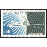 Andorra Francesa 177 1966 Satélite FR 1 MNH