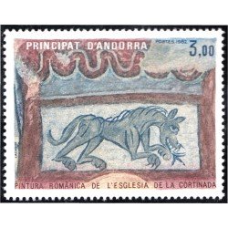 Andorra Francesa 305 1982 Pintura románica de la iglesia de La Cortinada MNH Andorra Francesa 305 1982 Pintura románica de la iglesia de La Cortinada MNH