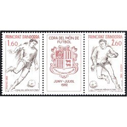 Andorra Francesa 302A 1982 Copa del mundo de Fútbol MNH Andorra Francesa 302A 1982 Copa del mundo de Fútbol MNH