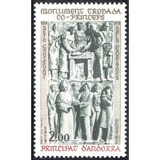 Andorra Francesa 280 1979 Monumento Coprincipes MNH