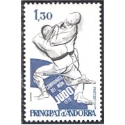 Andorra Francesa 281 1979 Campeonato del mundo de Judo MNH