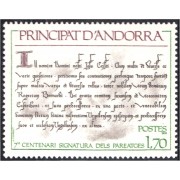 Andorra Francesa 273 1978 7º centenario firma de los pareadges MNH
