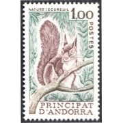Andorra Francesa 267 1978 Fauna Naturaleza Ardilla MNH