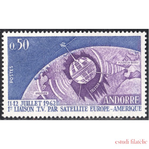 Andorra Francesa 165 1962 T. Espaciales MNH