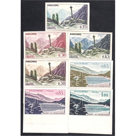 Andorra Francesa 158/64 1961/71 Paisajes MNH Sin dentar Andorra Francesa 158/64 1961/71 Paisajes MNH Sin dentar