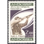 Andorra Francesa 256 1976 Juegos Olímpicos de Montreal MNH