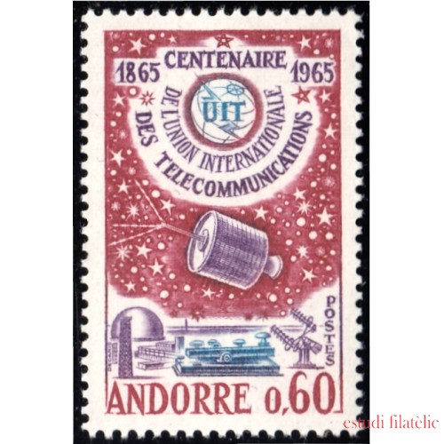 Andorra Francesa 173 1965 Unión Internacional de Telecomunicaciones MNH