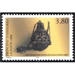Andorra Francesa 475 1996 Incensario de Santa Eulalia MNH