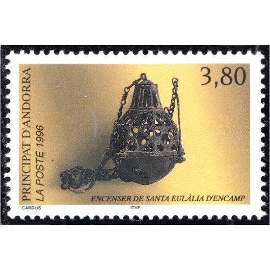 Andorra Francesa 475 1996 Incensario de Santa Eulalia MNH Andorra Francesa 475 1996 Incensario de Santa Eulalia MNH