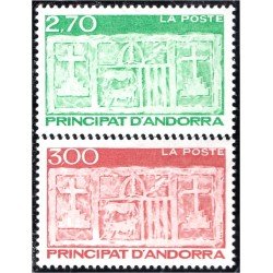 Andorra Francesa 472/73 1996 Escudo primitivo del Valles  MNH