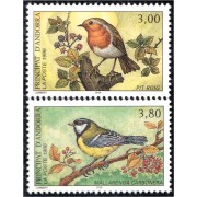 Andorra Francesa 470/71 1996 Fauna Aves Birds MNH