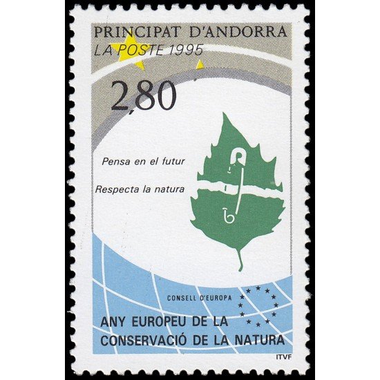 Andorra Francesa 454 1995 Año Europeo de la conservación de la Naturaleza MNH Andorra Francesa 454 1995 Año Europeo de la conservación de la Naturaleza MNH