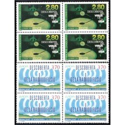 Andorra Francesa 444/45 Bl.4 1994 Descubrimiento del virus del Sida y de la Radiofusión MNH Andorra Francesa 444/45 Bl.4 1994 Descubrimiento del virus del Sida y de la Radiofusión MNH