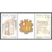 Andorra Francesa 442/43-A 1994 La Constitución MNH