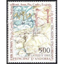 Andorra Francesa 440 1993 Obra Artística de E. Dietman MNH Andorra Francesa 440 1993 Obra Artística de E. Dietman MNH