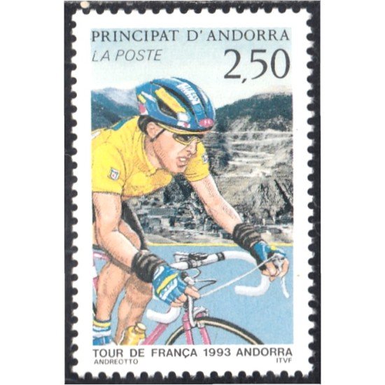 Andorra Francesa 434 1993 Tour de Francia MNH Andorra Francesa 434 1993 Tour de Francia MNH