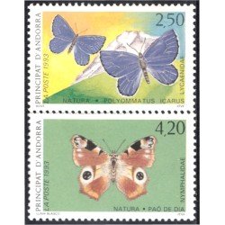 Andorra Francesa 432/33 1993 Mariposas Butteflies MNH Andorra Francesa 432/33 1993 Mariposas Butteflies MNH