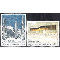 Andorra Francesa 430/31 1993 Turismo en Andorra MNH Andorra Francesa 430/31 1993 Turismo en Andorra MNH