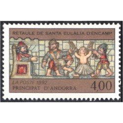 Andorra Francesa 422 1992 Retablo de Santa Eulalia MNH Andorra Francesa 422 1992 Retablo de Santa Eulalia MNH