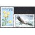 Andorra Francesa 420/21 1992 Flora y Fauna Flores Águila MNH