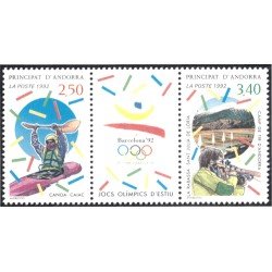 Andorra Francesa 418/19A 1992 Juegos Olímpicos Barcelona 92 MNH Andorra Francesa 418/19A 1992 Juegos Olímpicos Barcelona 92 MNH