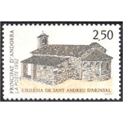 Andorra Francesa 415 1992 Iglesia de San Andreu MNH Andorra Francesa 415 1992 Iglesia de San Andreu MNH