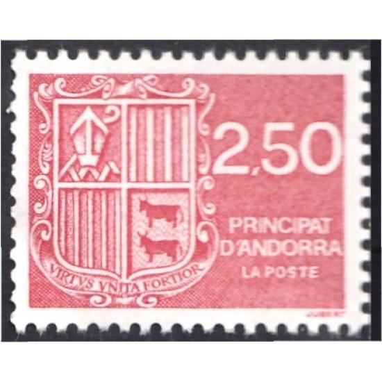 Andorra Francesa 409 1991 Escudo Shield MNH Andorra Francesa 409 1991 Escudo Shield MNH