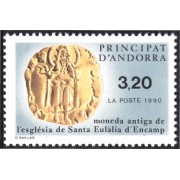 Andorra Francesa 397 1990  Moneda antigua MNH
