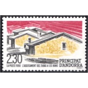 Andorra Francesa 395 1990 Tabaco MNH