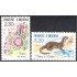 Andorra Francesa 393/94 1990 Flora y fauna Flores y la nutria MNH