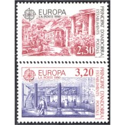 Andorra Francesa 388/89 1990 Europa Establecimientos Postales MNH