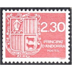 Andorra Francesa 387 1990 Escudo Shield MNH Andorra Francesa 387 1990 Escudo Shield MNH