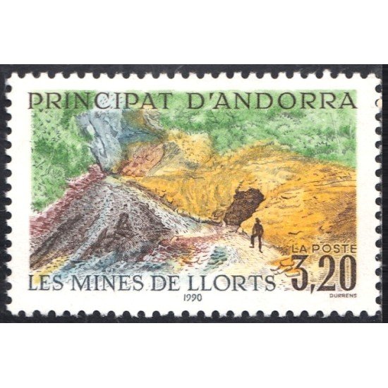 Andorra Francesa 386 1990 Las Minas de Llorts MNH