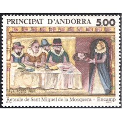 Andorra Francesa 384 1989 Retablo de San Miquel de Mosquera MNH Andorra Francesa 384 1989 Retablo de San Miquel de Mosquera MNH
