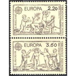 Andorra Francesa 378/79 1989 Europa El Mocador MNH Andorra Francesa 378/79 1989 Europa El Mocador MNH