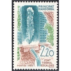 Andorra Francesa 371 1988 Fuente termal MNH Andorra Francesa 371 1988 Fuente termal MNH