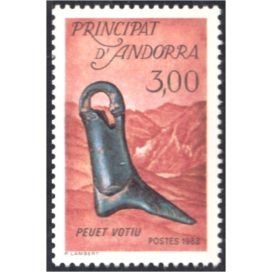 Andorra Francesa 367 1988 Pied ex Voto MNH Andorra Francesa 367 1988 Pied ex Voto MNH