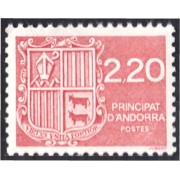 Andorra Francesa 366 1988 Escudo Shield  MNH