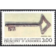 Andorra Francesa 365 1987 Llave de Iglesia La Cortinada MNH