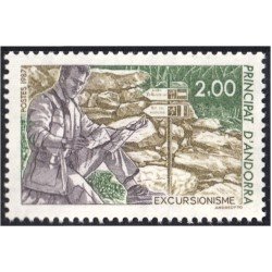 Andorra Francesa 364 1987 Turismo Excursionismo MNH Andorra Francesa 364 1987 Turismo Excursionismo MNH
