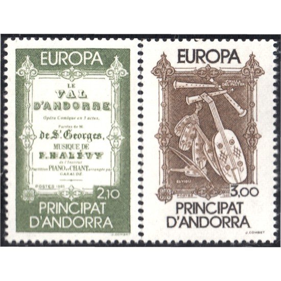 Andorra Francesa 339/40 1985 Europa MNH Andorra Francesa 339/40 1985 Europa MNH