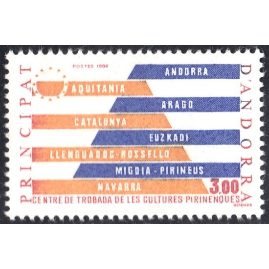 Andorra Francesa 333 1984 Culturas Perinenques MNH Andorra Francesa 333 1984 Culturas Perinenques MNH