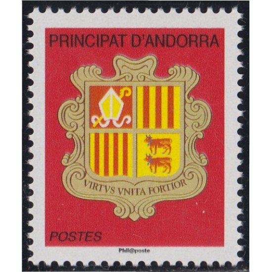 Andorra Francesa 701 2010 Escudo Shield MNH Andorra Francesa 701 2010 Escudo Shield MNH