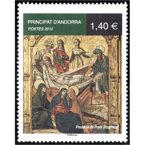 Andorra Francesa 698 2010 Fragmento de obra de prados MNH