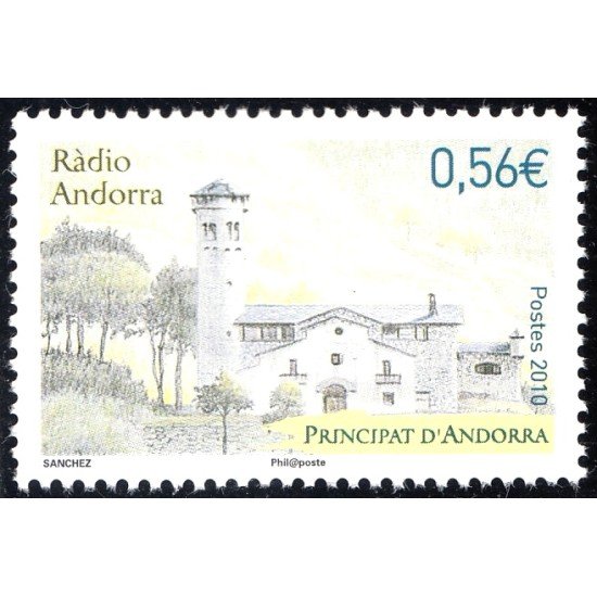 Andorra Francesa 695 2010 Radio Andorra MNH Andorra Francesa 695 2010 Radio Andorra MNH