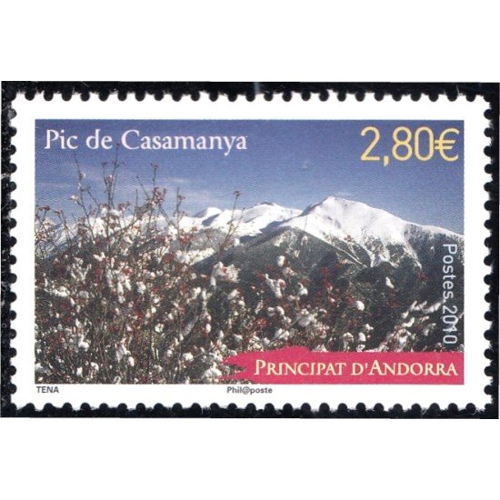 Andorra Francesa 689 2010 Pico de Casamanya MNH Andorra Francesa 689 2010 Pico de Casamanya MNH
