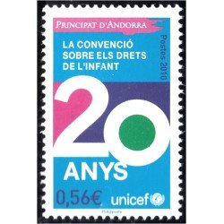 Andorra Francesa 688 2010 20º Aniv. Convención Derechos del niño MNH Andorra Francesa 688 2010 20º Aniv. Convención Derechos del niño MNH