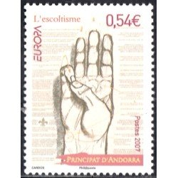 Andorra Francesa 640 2007 Europa Saludo scaut MNH Andorra Francesa 640 2007 Europa Saludo scaut MNH